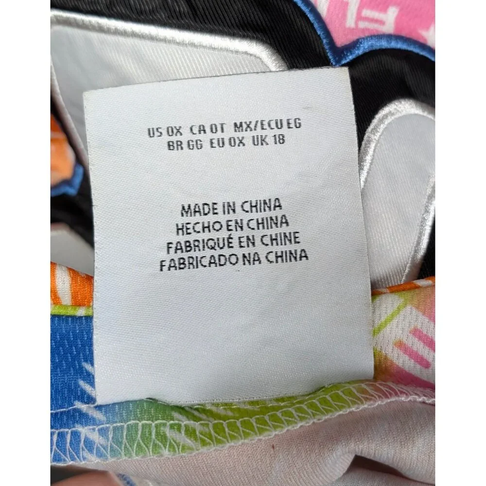 Fubu x Forever 21 Jersey Women's XL Short Sleeve Tie Dye Y2K Button Up VTG Retro - Picture 4 of 4